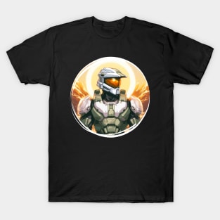 Guardian of Twilight: Master Chief Halo Sunset T-Shirt